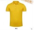 黄色天丝棉短袖POLO衫